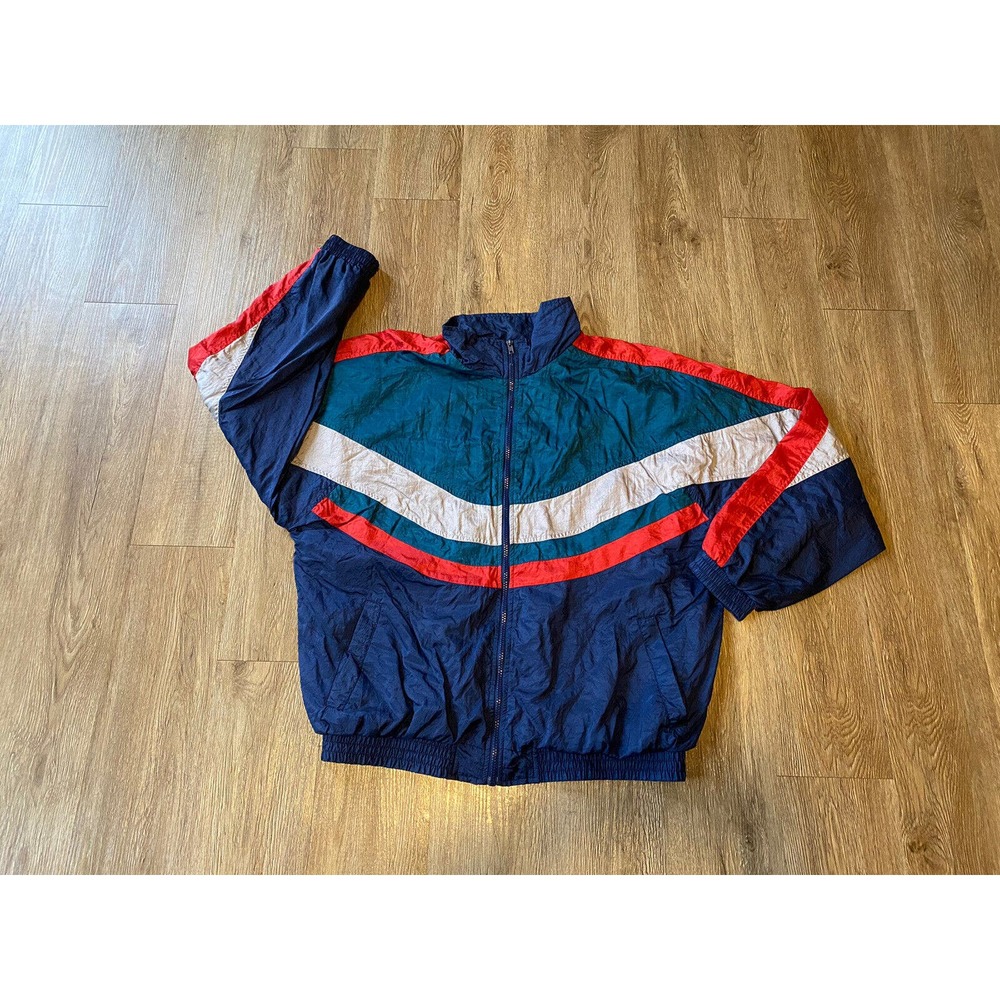 Lavon Sports Wear Windbreaker Vtg Jacket Normcore Nylon Athletic Men's Large